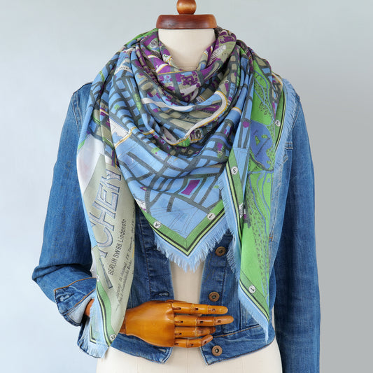 Tuch mit Münchner Stadtplan aus dem Jahr 1930