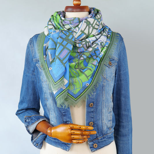 Tuch mit Münchner Stadtplan aus dem Jahr 1930