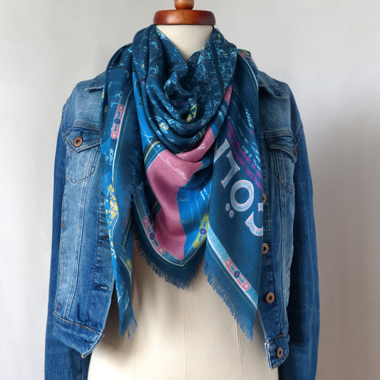 Tuch mit Kölner Stadtplan von 1895